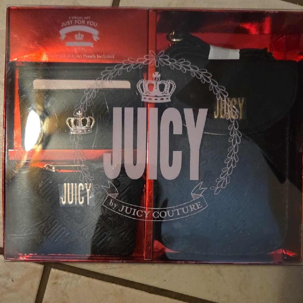 Juicy Couture Elegant Black Accessory Set NWOT
